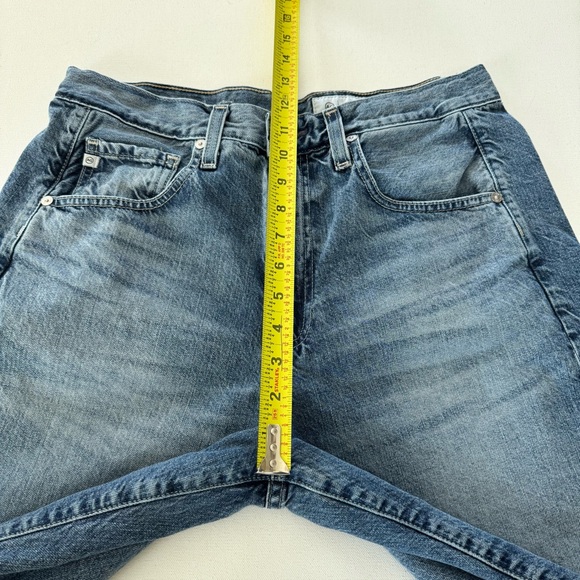 AG Hattie High Rise Barrel Jean Women’s 29 Blue Med Wash Japanese Fabric Hi Rise - Picture 15 of 16